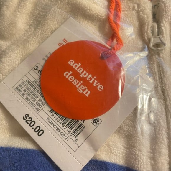 Christian Robinson Whale/ Polka Dot Zip Hoodie w/Pants 3-6 MO (3737) - Picture 2 of 3